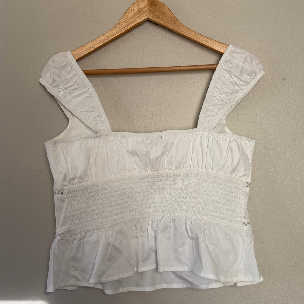 NWT Wild Fable White Sleeveless Top medium - Picture 3 of 5